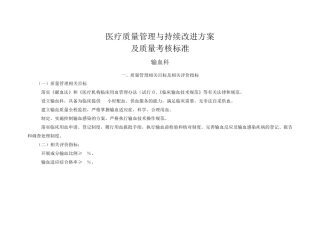 医疗质量管理与持续改进方案