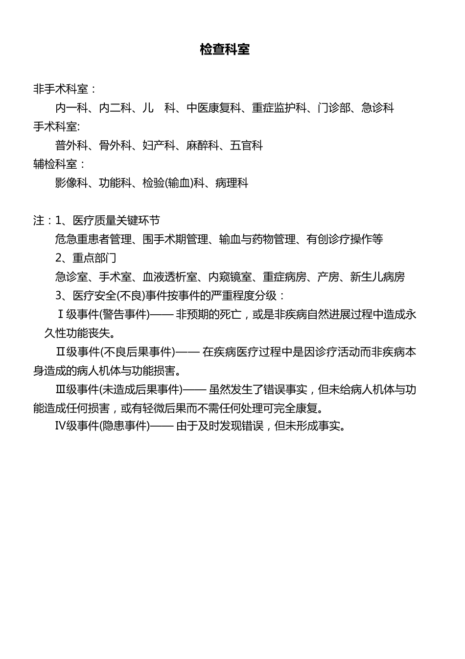医疗质量管理考核标准(医务科)_第2页