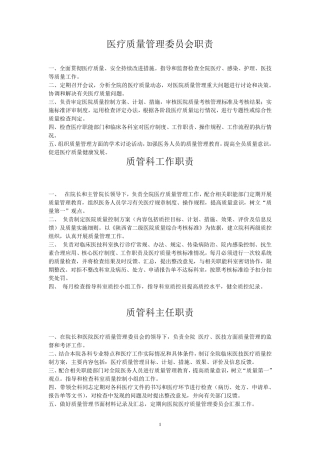 医疗质量管理资料