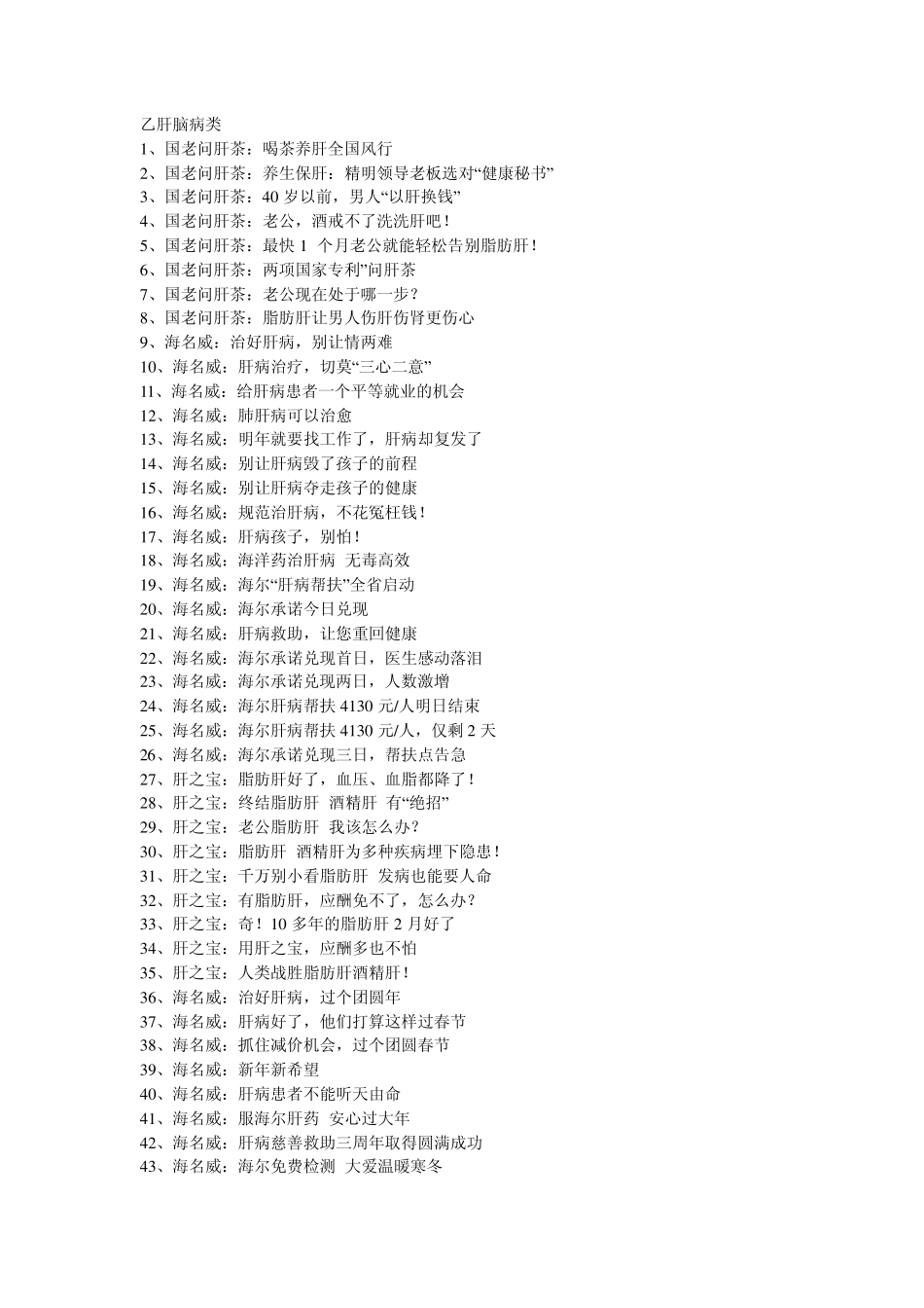 医药保健品软文标题_第1页