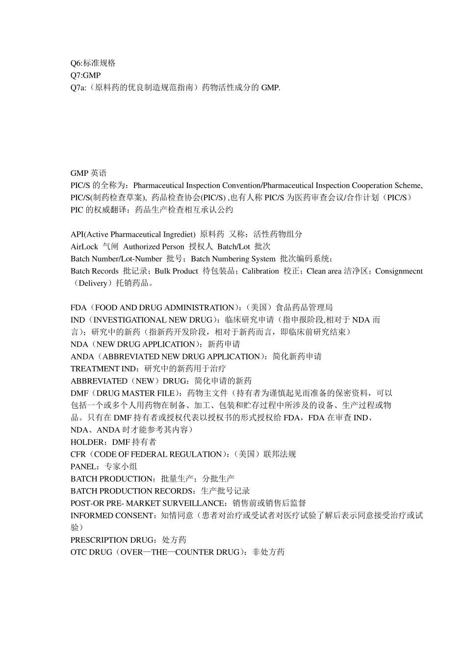 医药行业专业英语词汇(非常有用)_第2页