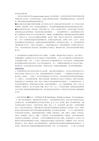 医院CIS品牌形象