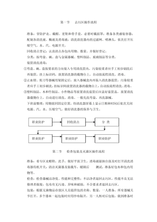 医院去污区操作流程