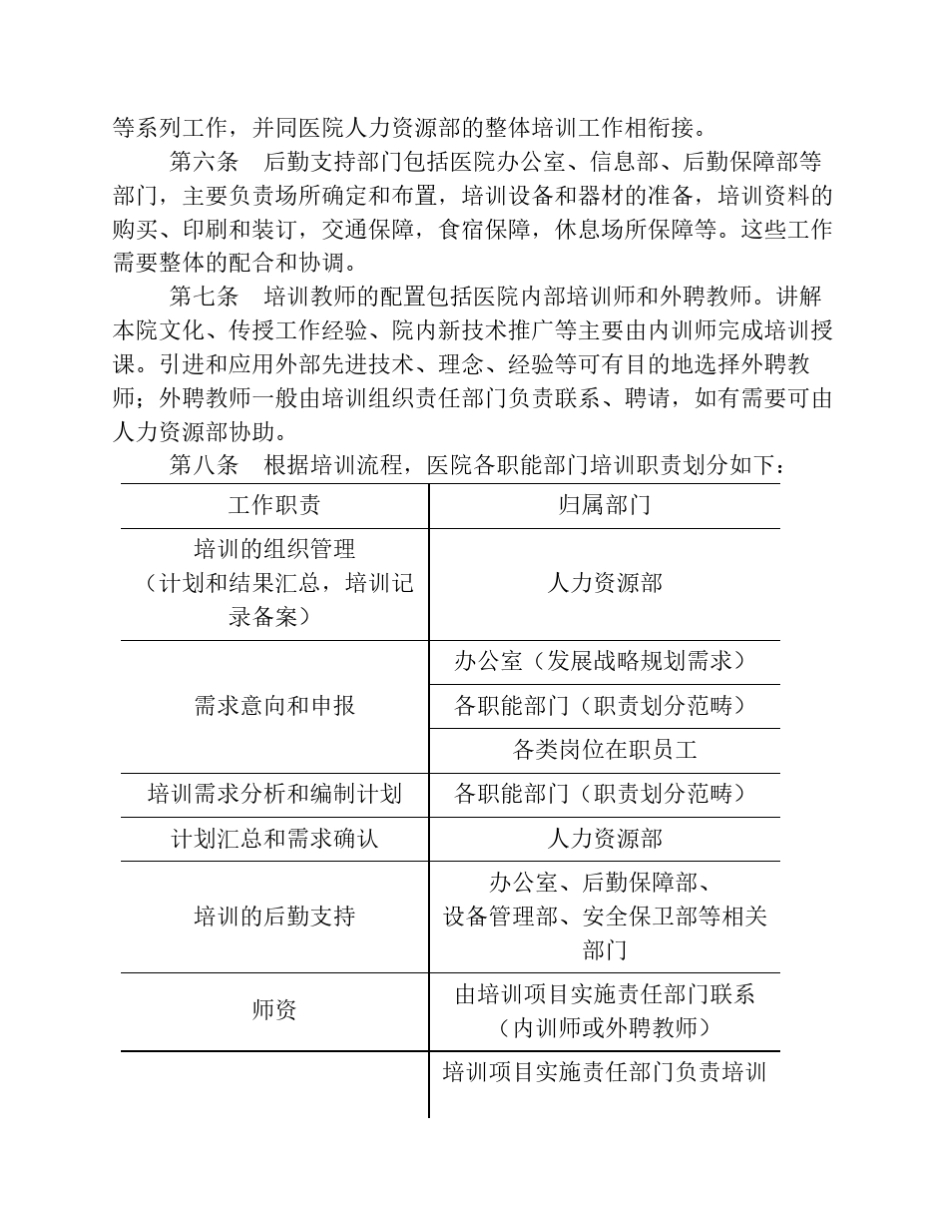 医院培训管理实施方案_第2页