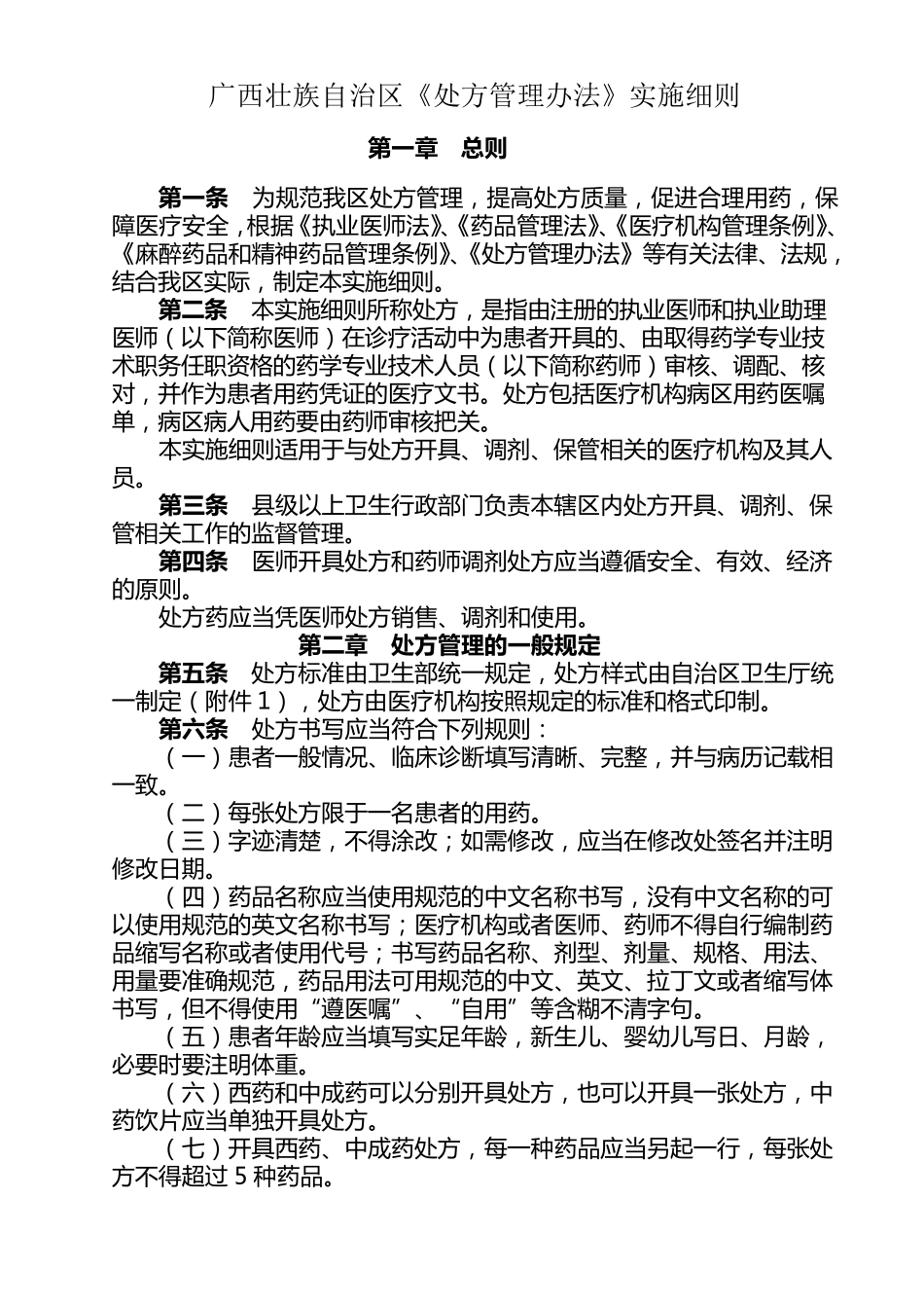 医院处方管理制度_第1页