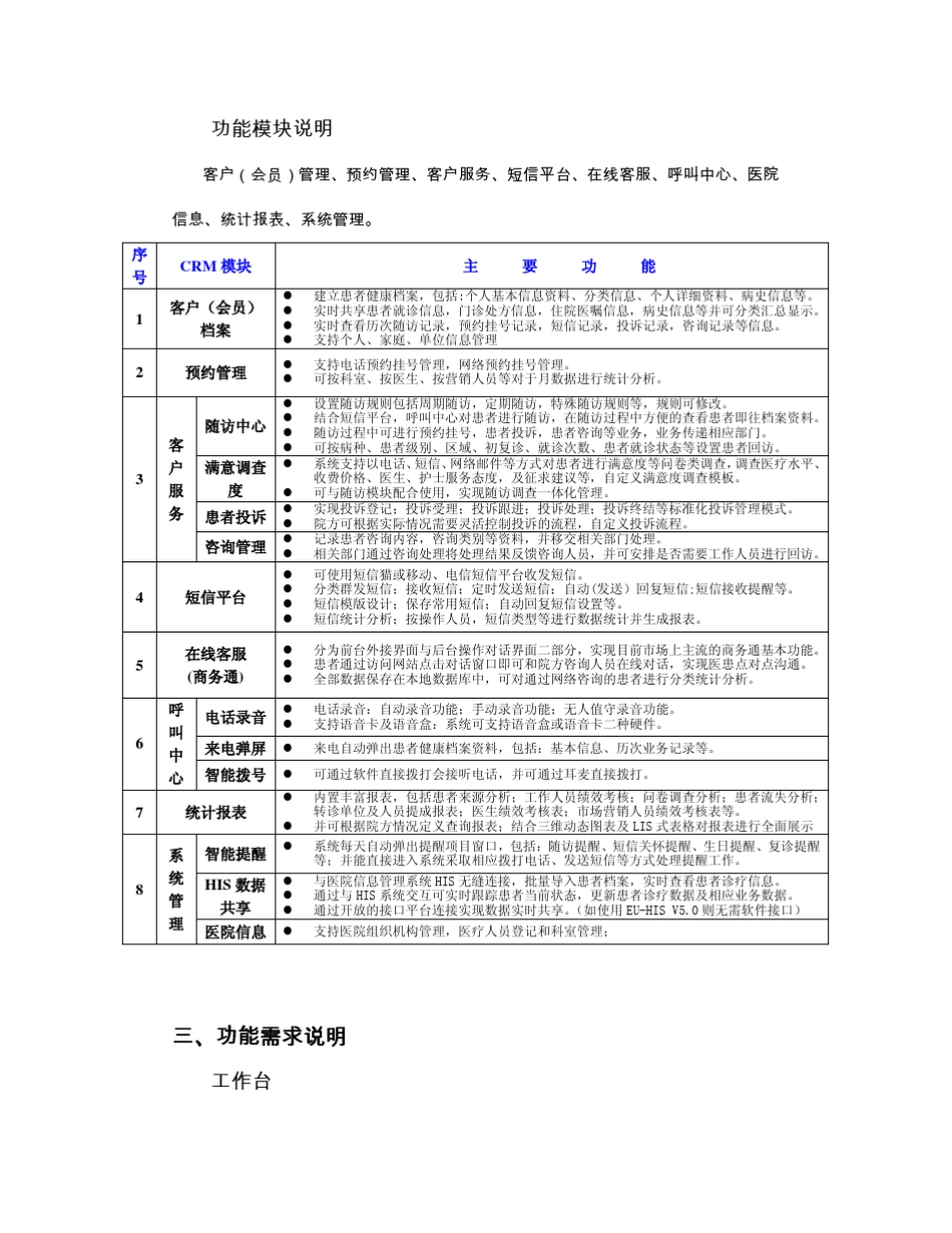 医院客户管理系统设计方案(案例)_第3页