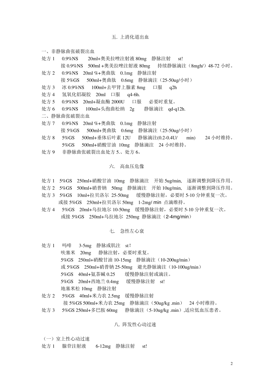 医院常见病处方集_第2页