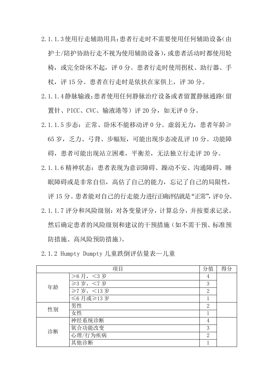医院患者风险评估方法及防范措施_第3页