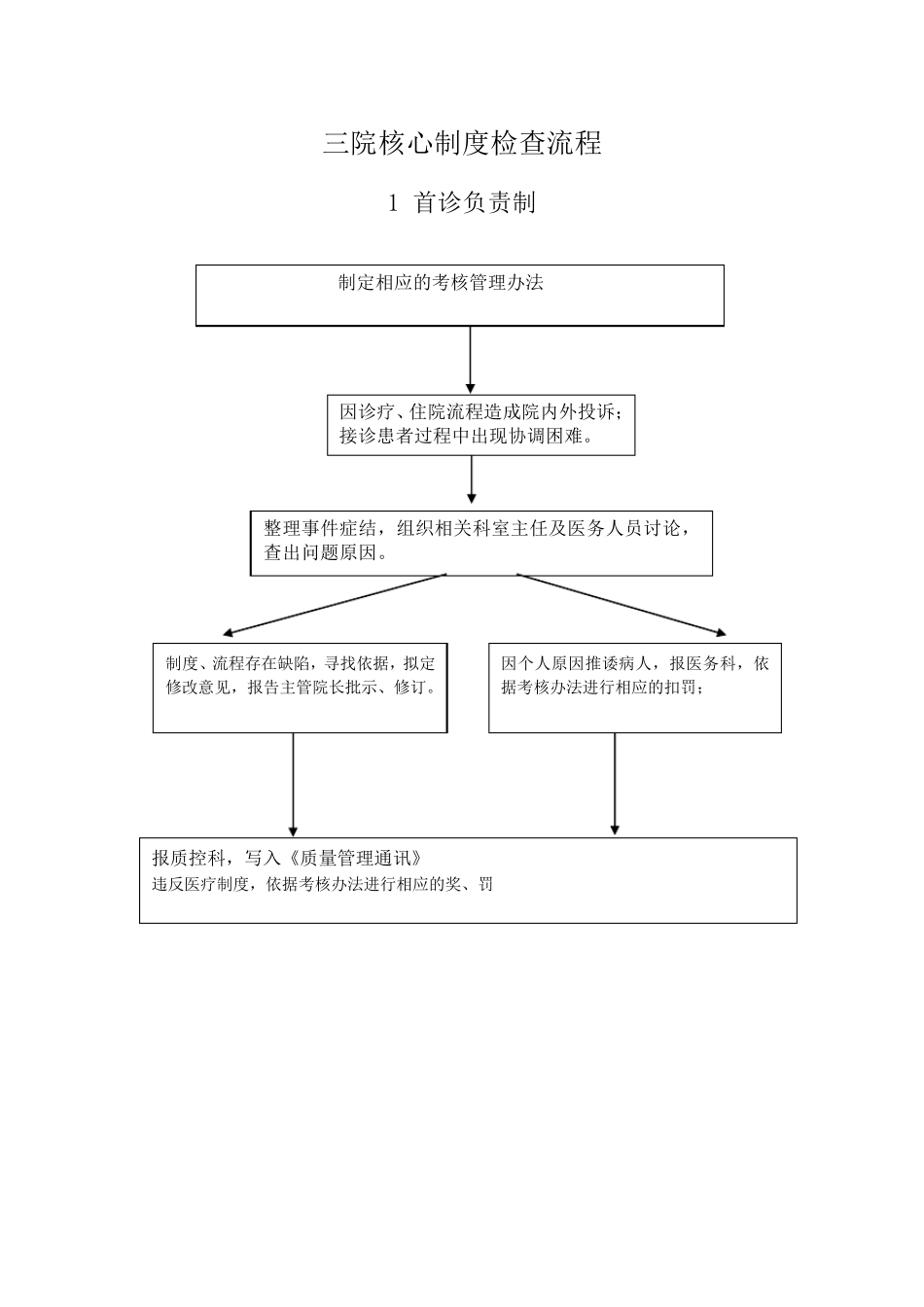 医院核心制度流程图_第1页