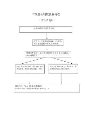 医院核心制度流程图