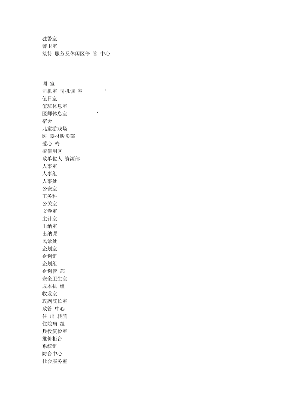 医院英语医院科室英语对照_第3页