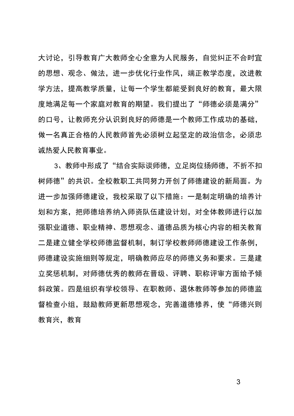 小学师资队伍建设工作总结_第3页