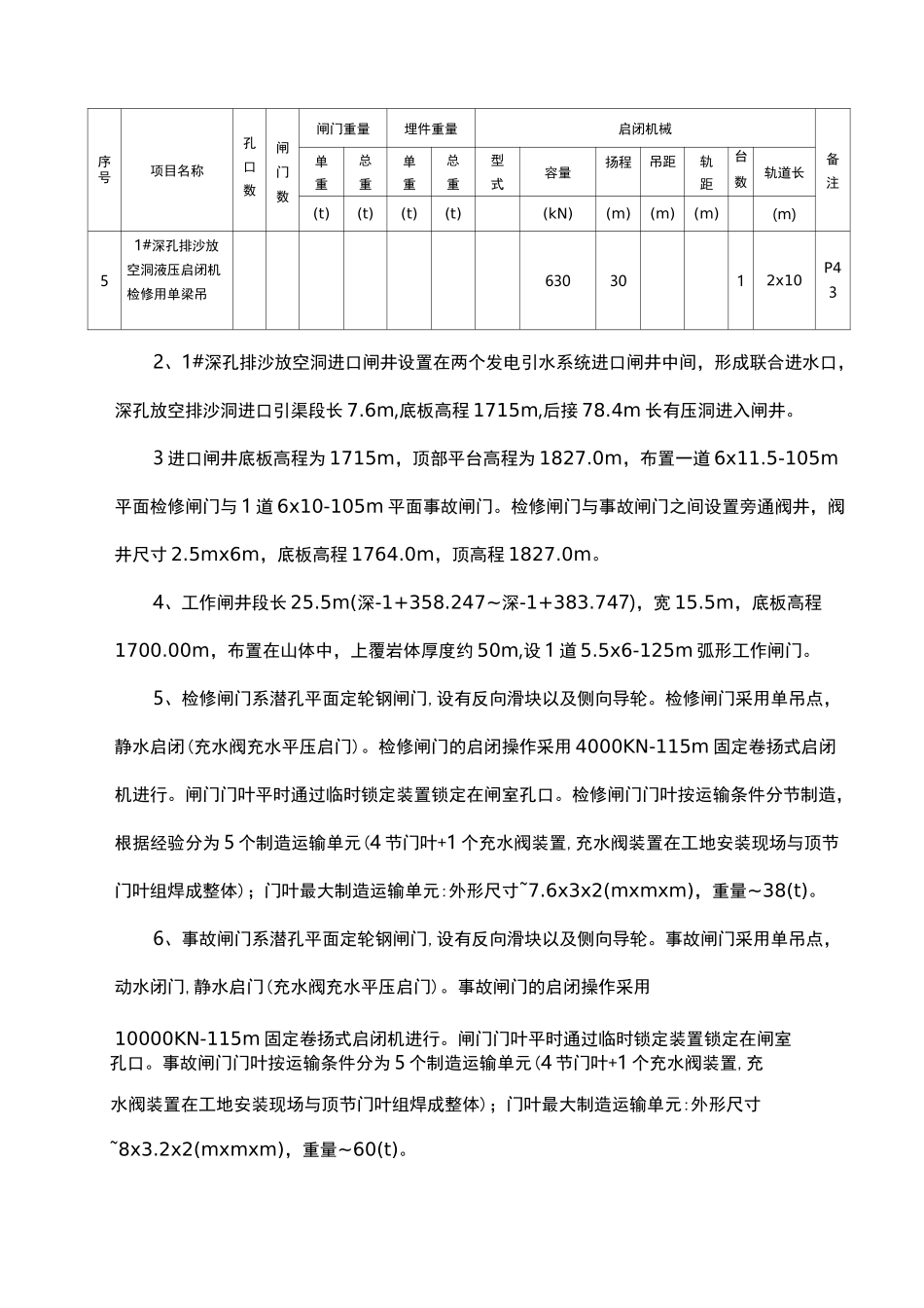 闸门及启闭机安装施工方案_第2页