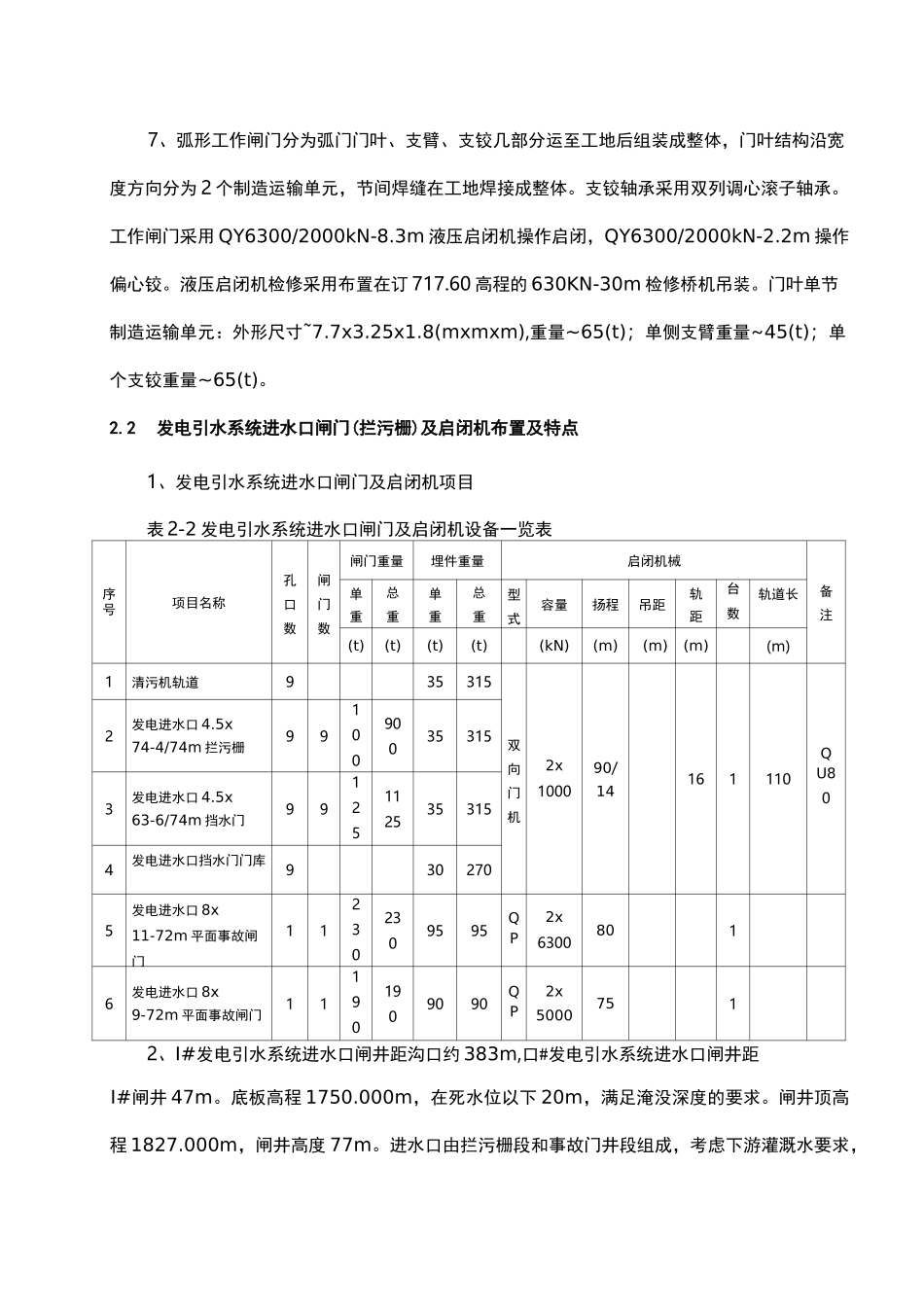 闸门及启闭机安装施工方案_第3页