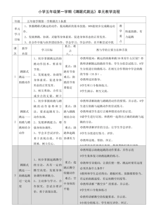 蹲踞式跳远教案