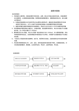介入并发症应急处置预案与处理流程图