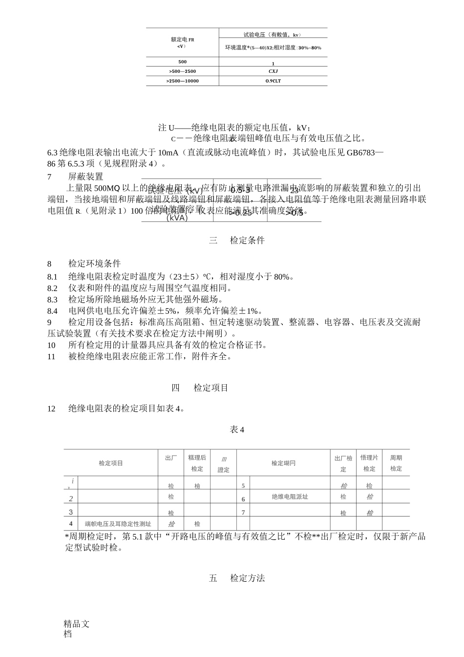 JJG622-97绝缘电阻表兆欧表检定规程._第3页