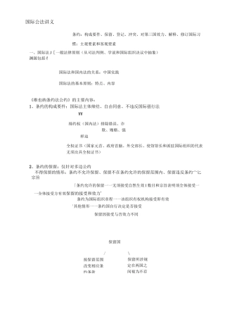 国际公法讲义汇总