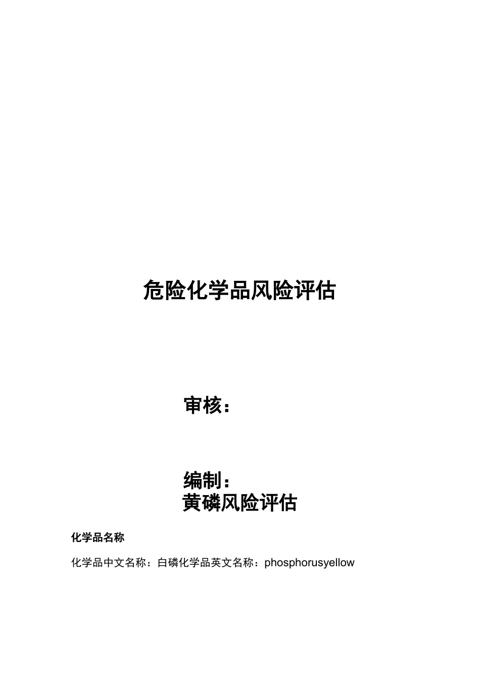 危险化学品风险评估_第1页