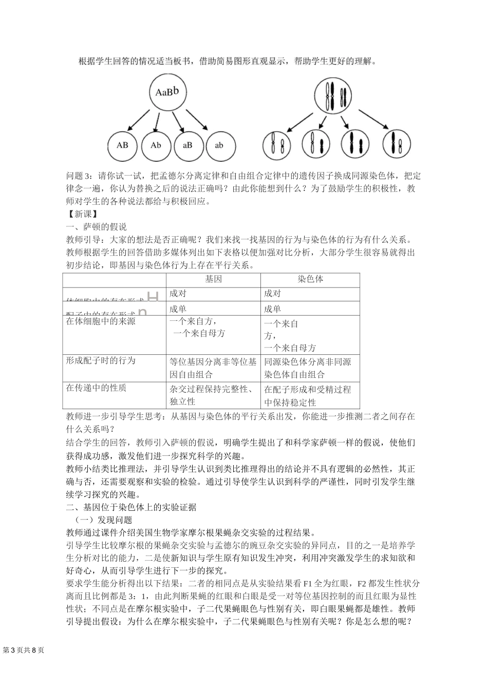高中生物 《基因在染色体上》_第3页