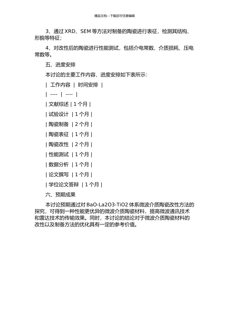 BaO-La2O3-TiO2体系微波介质陶瓷改性研究的开题报告_第2页