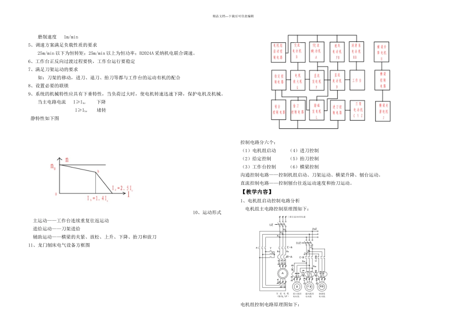 BA龙门刨床电气线路分析全_第2页