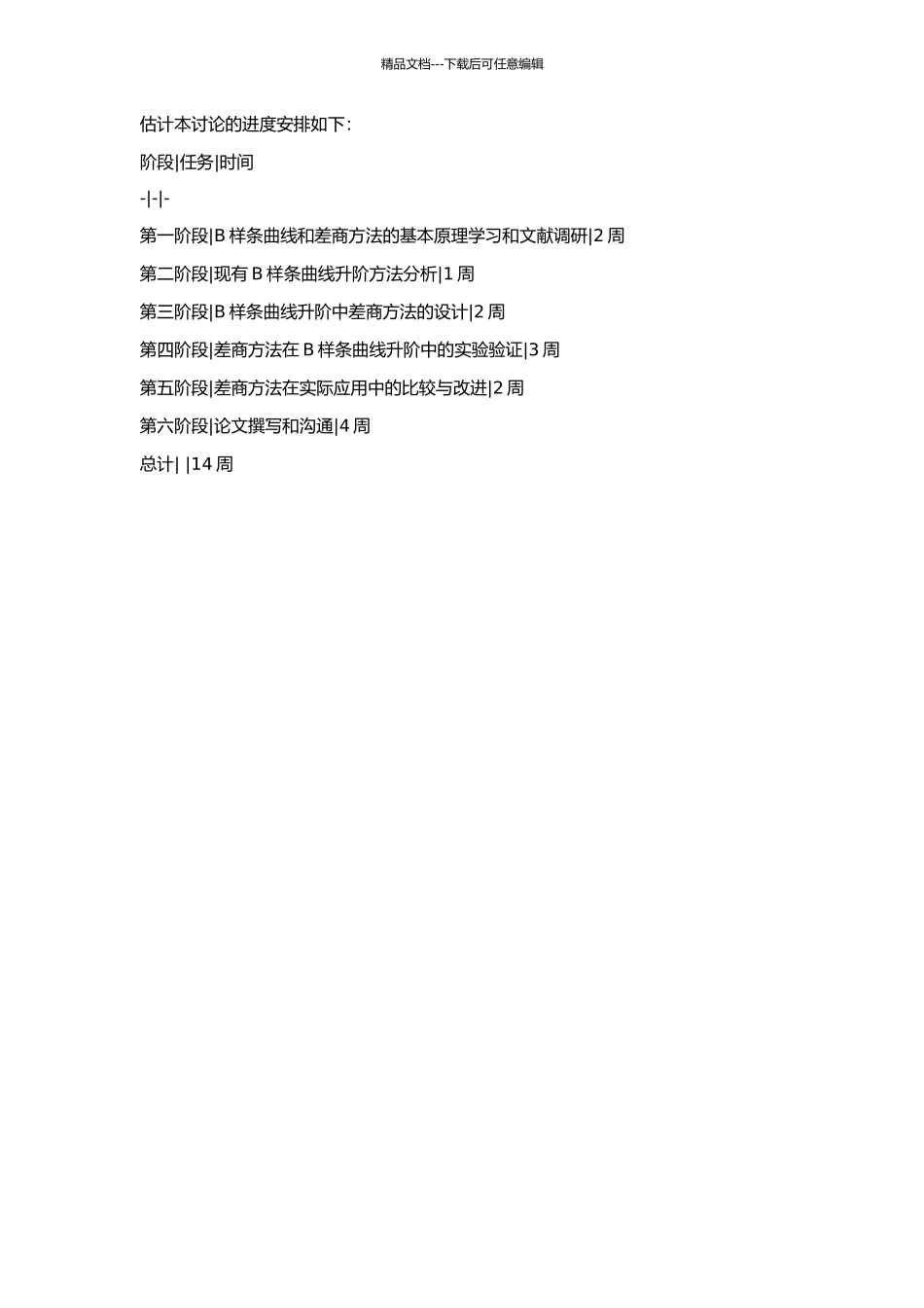 B样条曲线升阶中差商方法的应用研究的开题报告_第2页