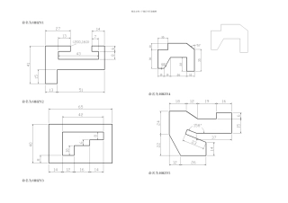 CAD绘图练习题库