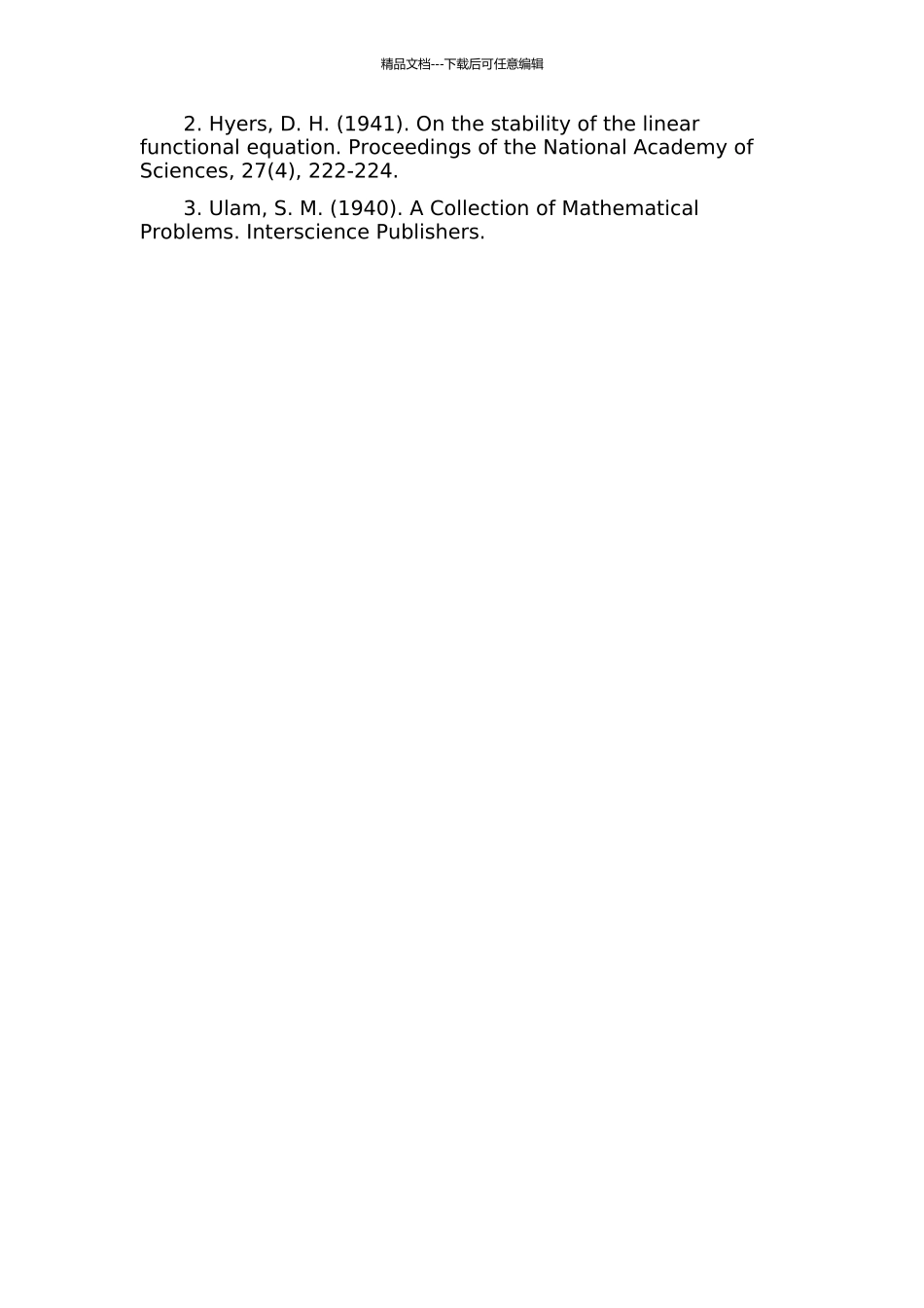 Cauchy-三次函数方程的Hyers-Ulam稳定性的开题报告_第2页