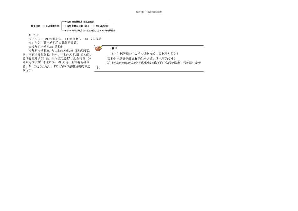 CA型车床电气控制线路的检修_第3页