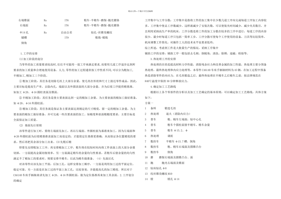 CA车床手柄轴的夹具设计_第3页
