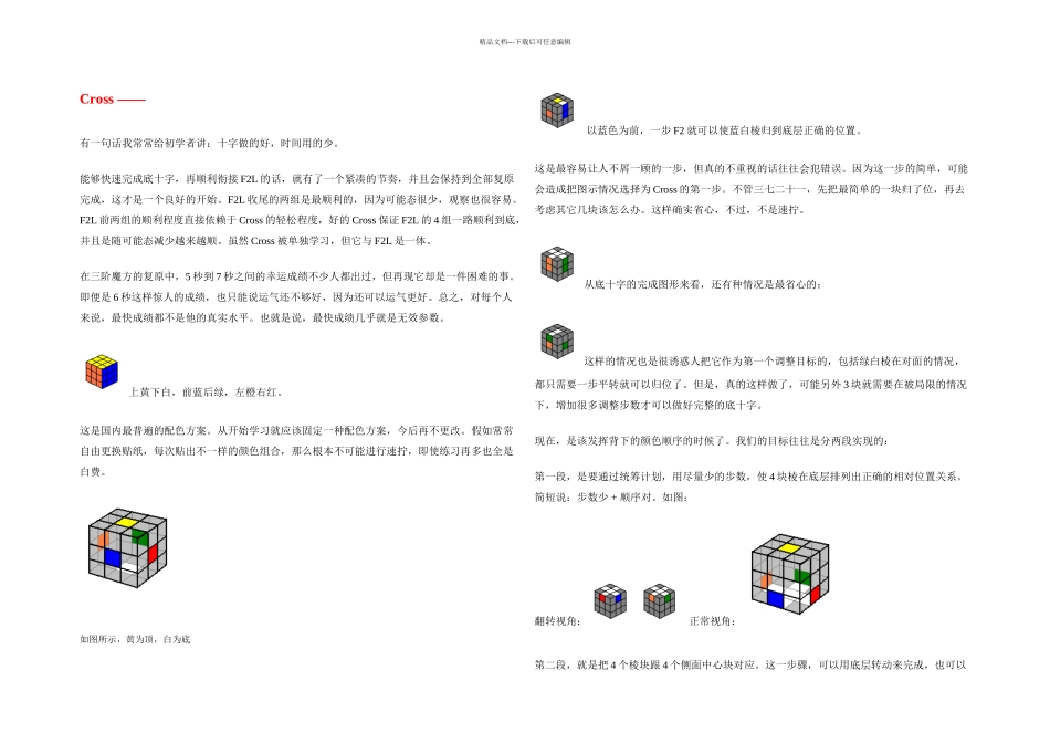 CFOPcross七部法公式大全整理—晨儿_第1页