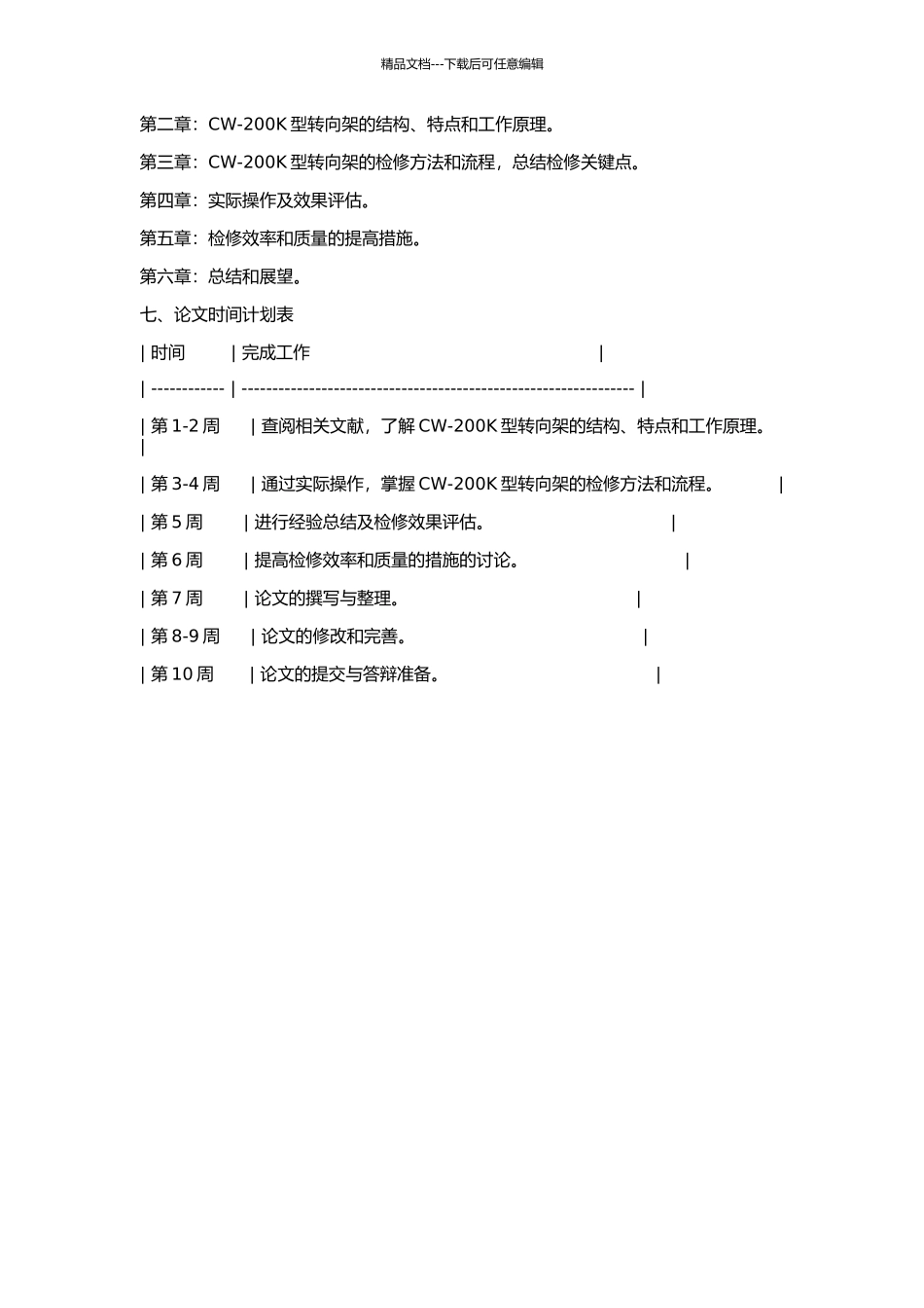 CW-200K型转向架检修的开题报告_第2页