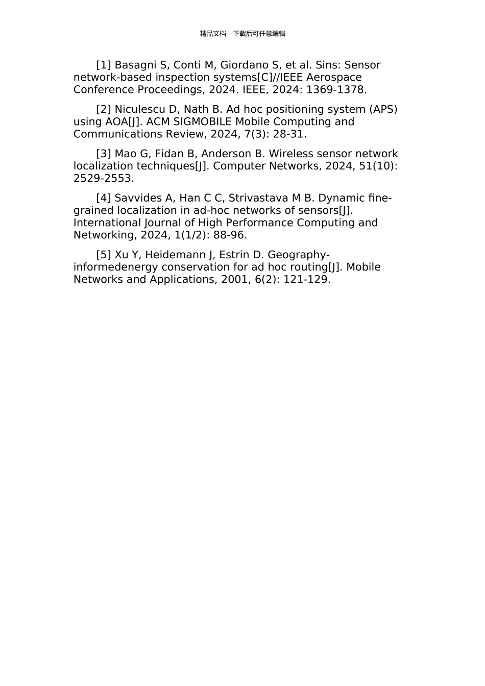 DV-Hop定位算法的定位精度优化算法的开题报告_第2页