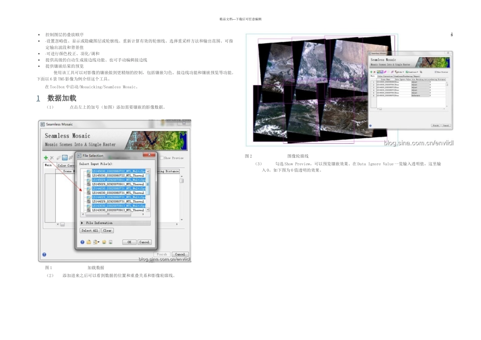 ENVI无缝镶嵌工具_第1页
