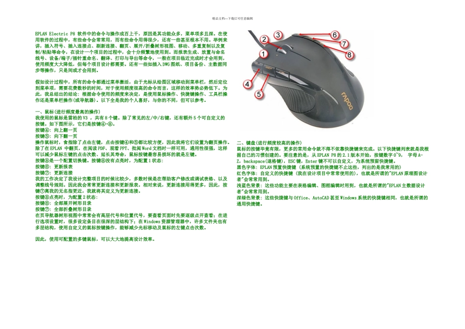 EPLAN提高效率之鼠标与键盘_第1页