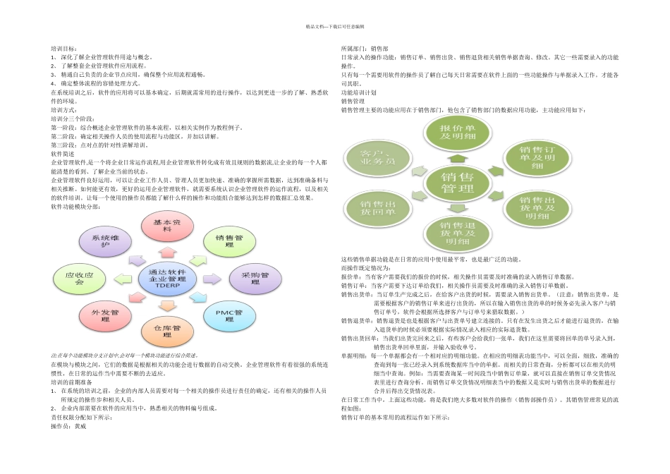 ERP系统培训计划_第1页