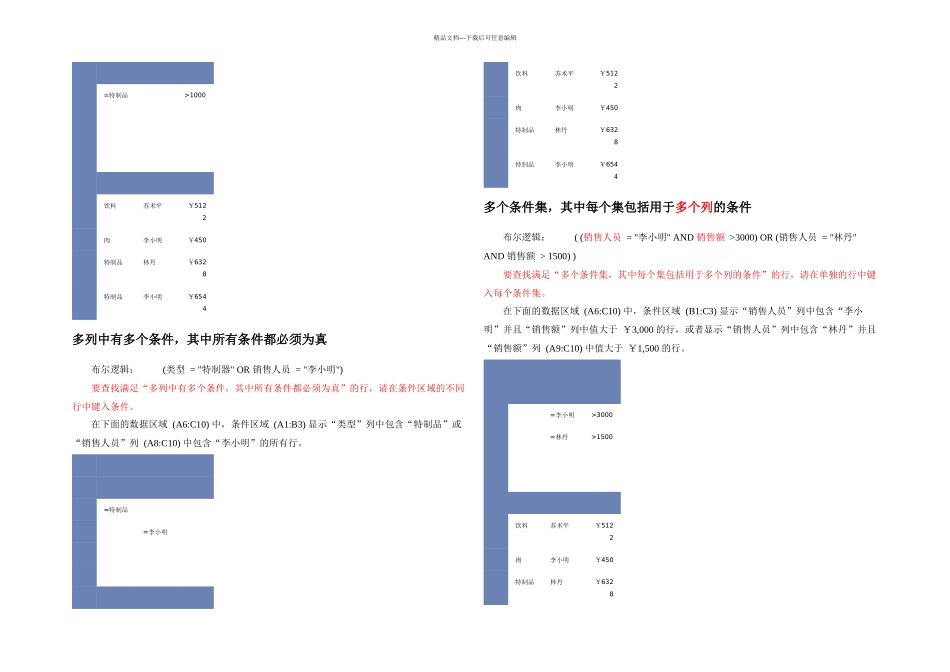 excel高级筛选条件格式方法大全_第2页