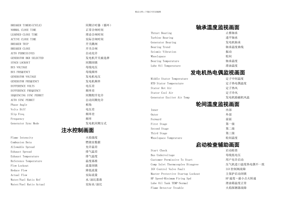 E燃气轮机中英文对照表_第3页