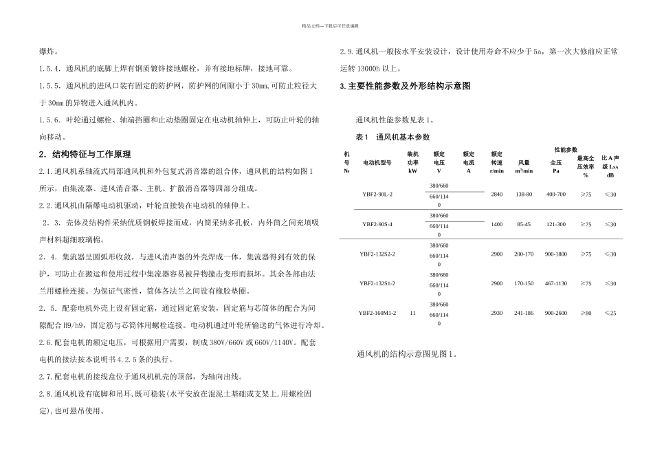 FB系列通风机使用说明书要点_第2页