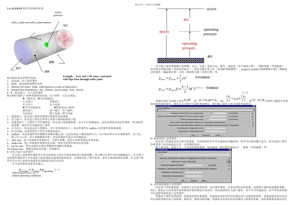 FLUENT边界条件材料_第1页