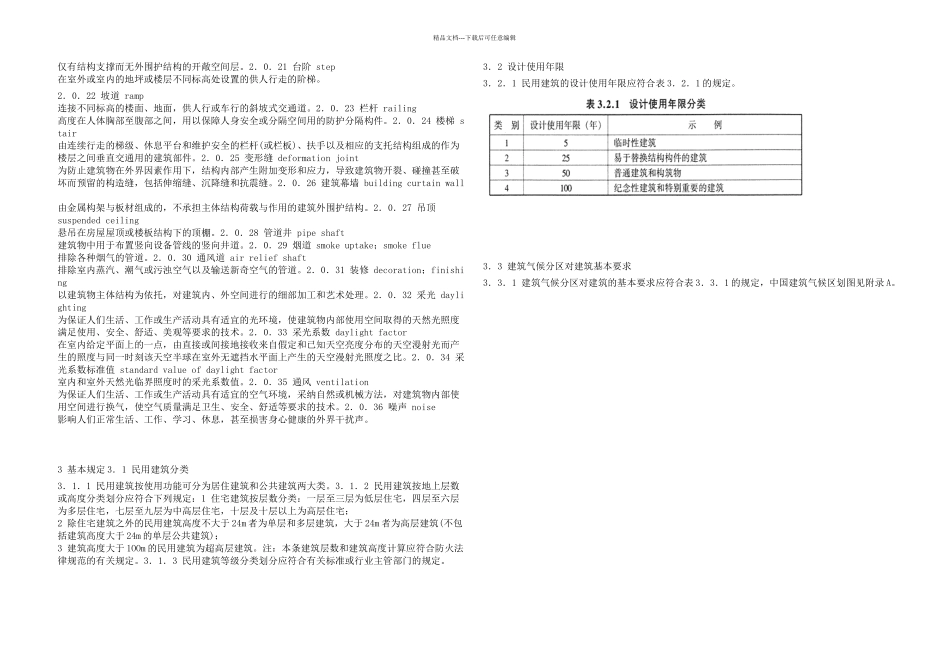 GB民用建筑设计通则附条文说明_第2页