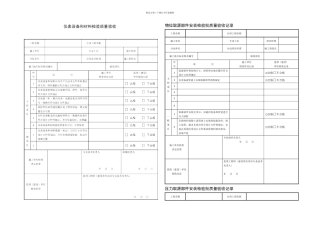 GB自动化仪表工程施工及质量验收规范配套表格