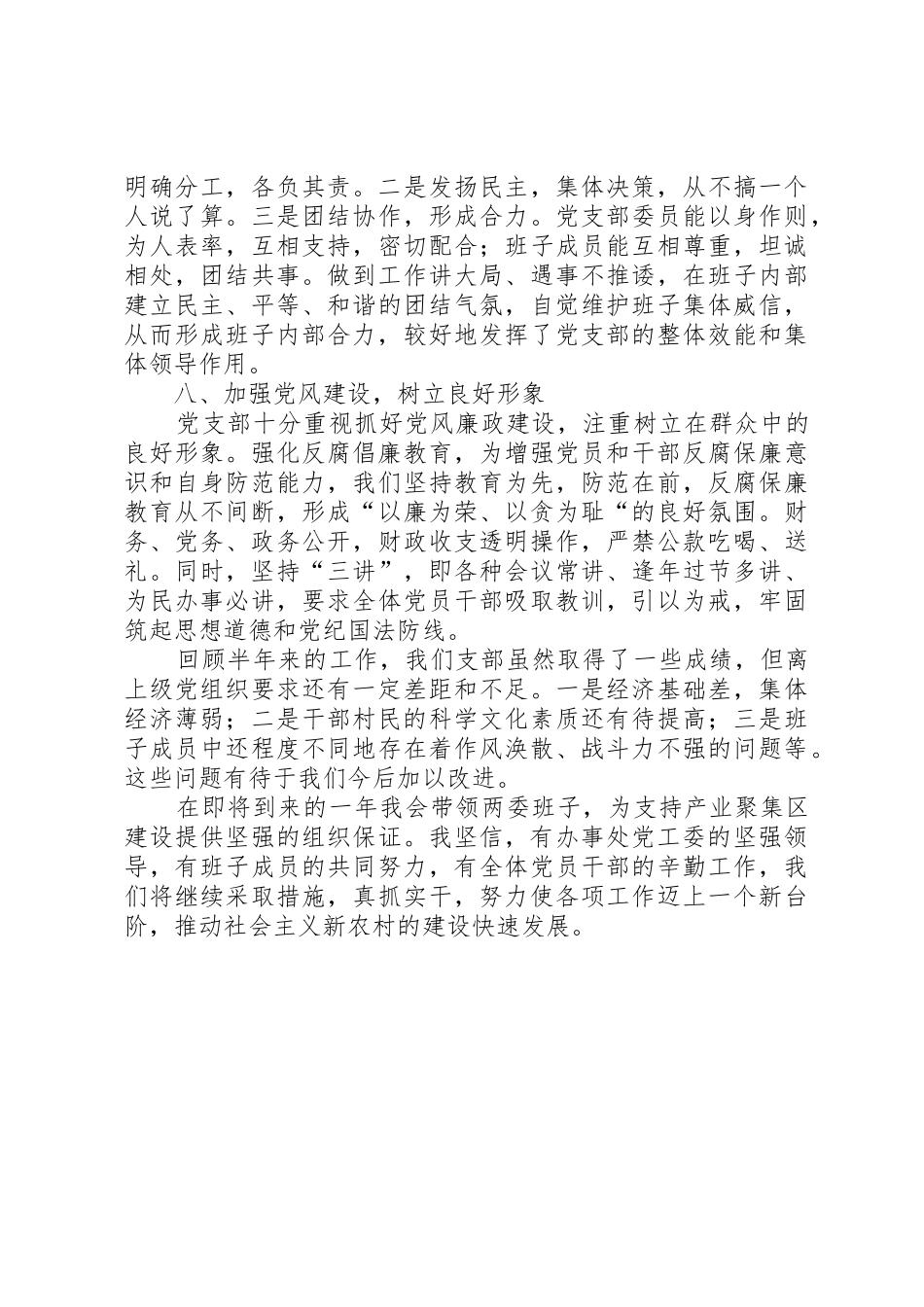 农村党支部书记述职报告例文_第3页