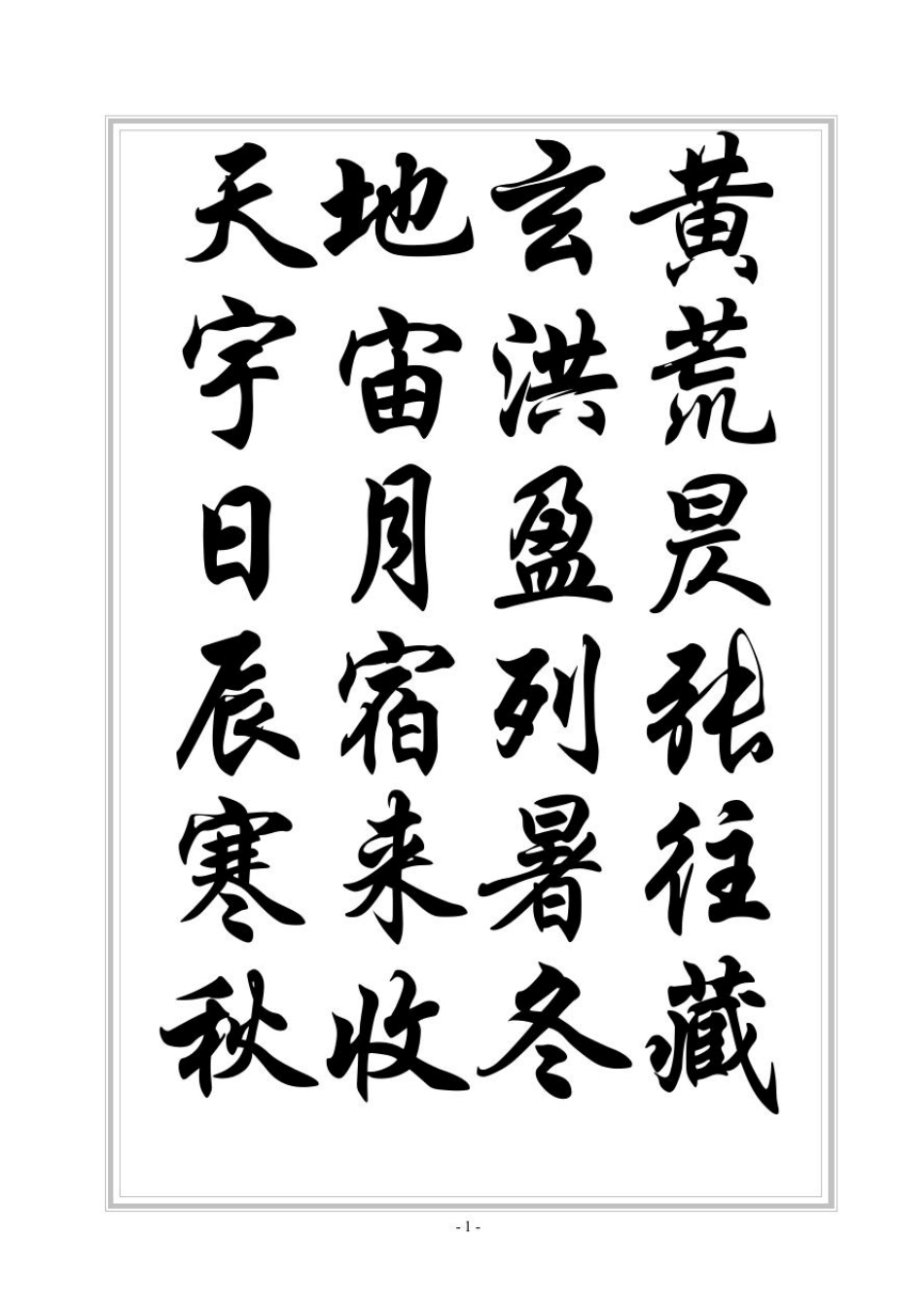 千字文华文行楷_第2页