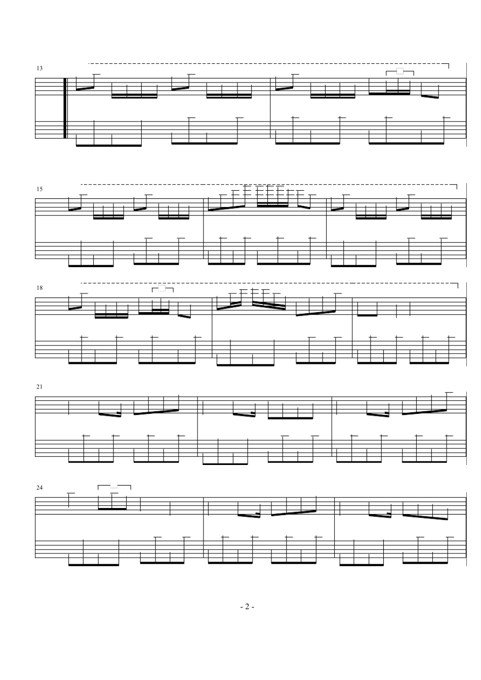 千本樱钢琴谱_第2页