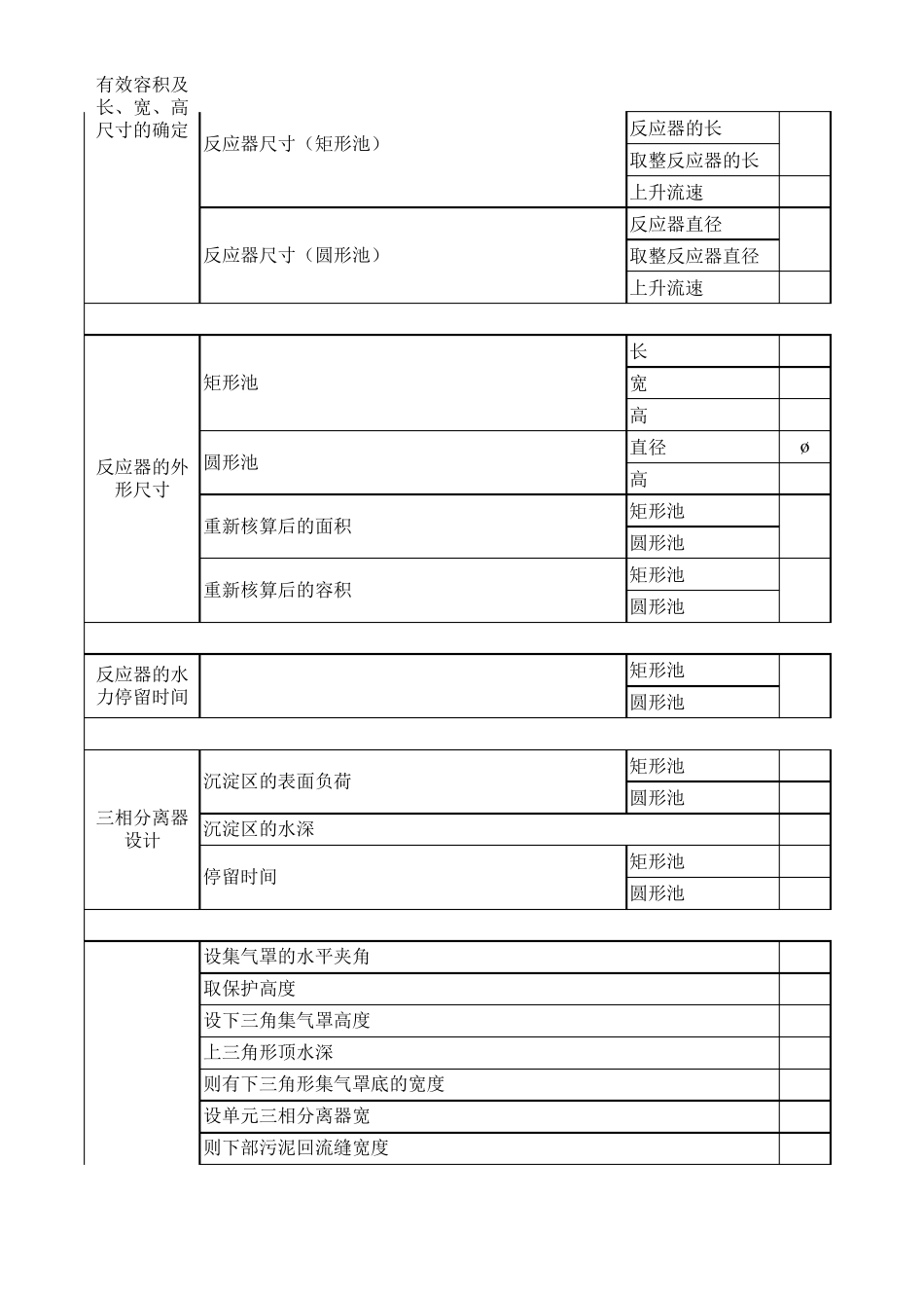 升流式厌氧污泥床反应器(UASB)设计计算书_第2页