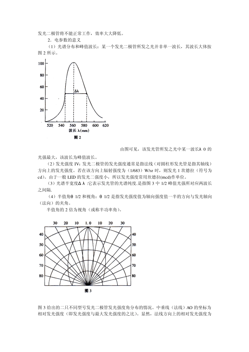 半导体发光二极管工作原理、特性及应用_第2页