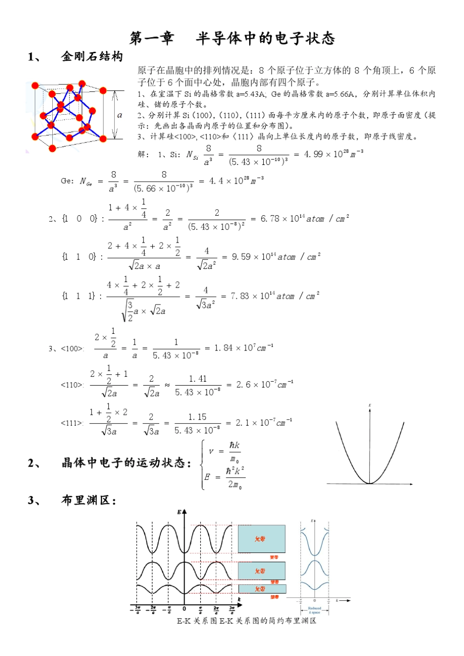 半导体物理学复习_第1页