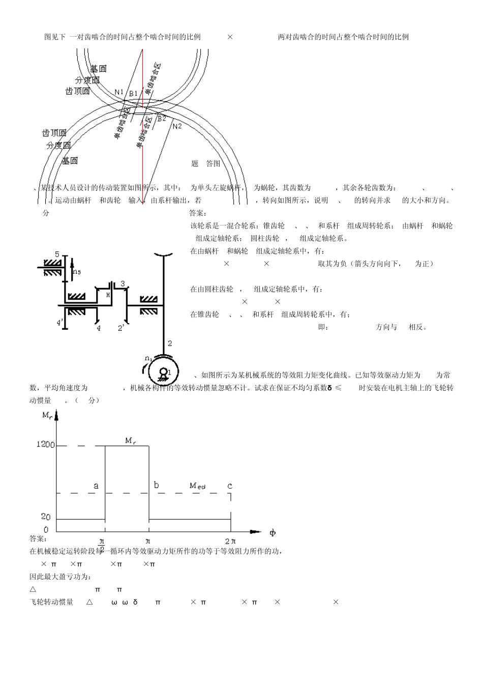华东理工大学20062007《机械原理》课程期末考试试卷+答案(A+B卷)_第3页